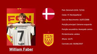 William Faber | 2008 (FC Nordsjaelland | Denmark) footage vs Romania U16