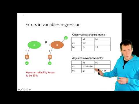 Errors in variables regression