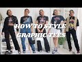 How to Style Graphic Tees for the Spring + Summer! *Streetwear* Cute & Affordable Outfits ft. Boohoo