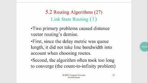 Link State & Hierarchical Routing