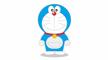 HOW TO MAKE DORAEMON USING COREL DRAW