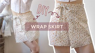 Wrap Skirt Tutorial and How to Draft Pattern | DIY Summer Skirt |  Beginner/Intermediate Project