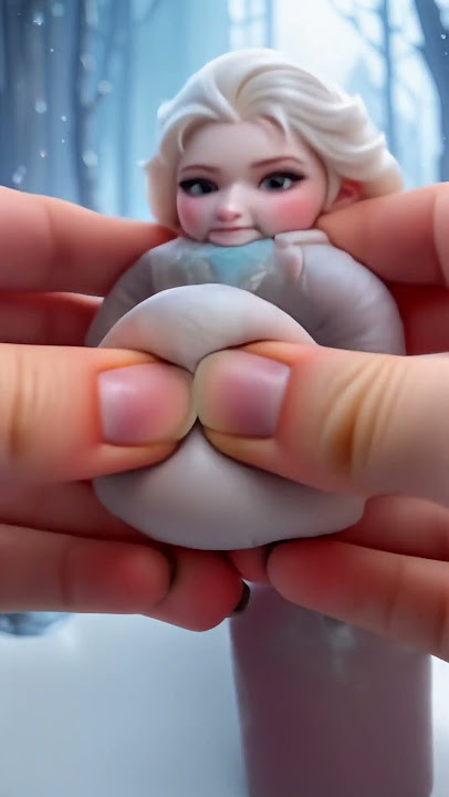 Squashing Elsa Frozen the Ice Guardian #shorts #shortvideo #short #ai #aiart #disney #frozen #elsa