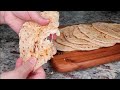 Stuffed Chicken Cheese Flour Tortillas | Simply Mamá Cooks