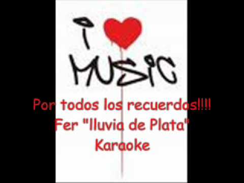 Fer "lluvia de Plata" karaoke version