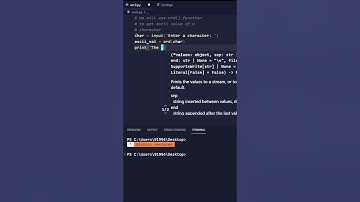Find ASCII value of a character #python #shortsvideo #shortsfeed #shorts #viral #trending #coding