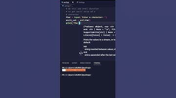 Find ASCII value of a character #python #shortsvideo #shortsfeed #shorts #viral #trending #coding