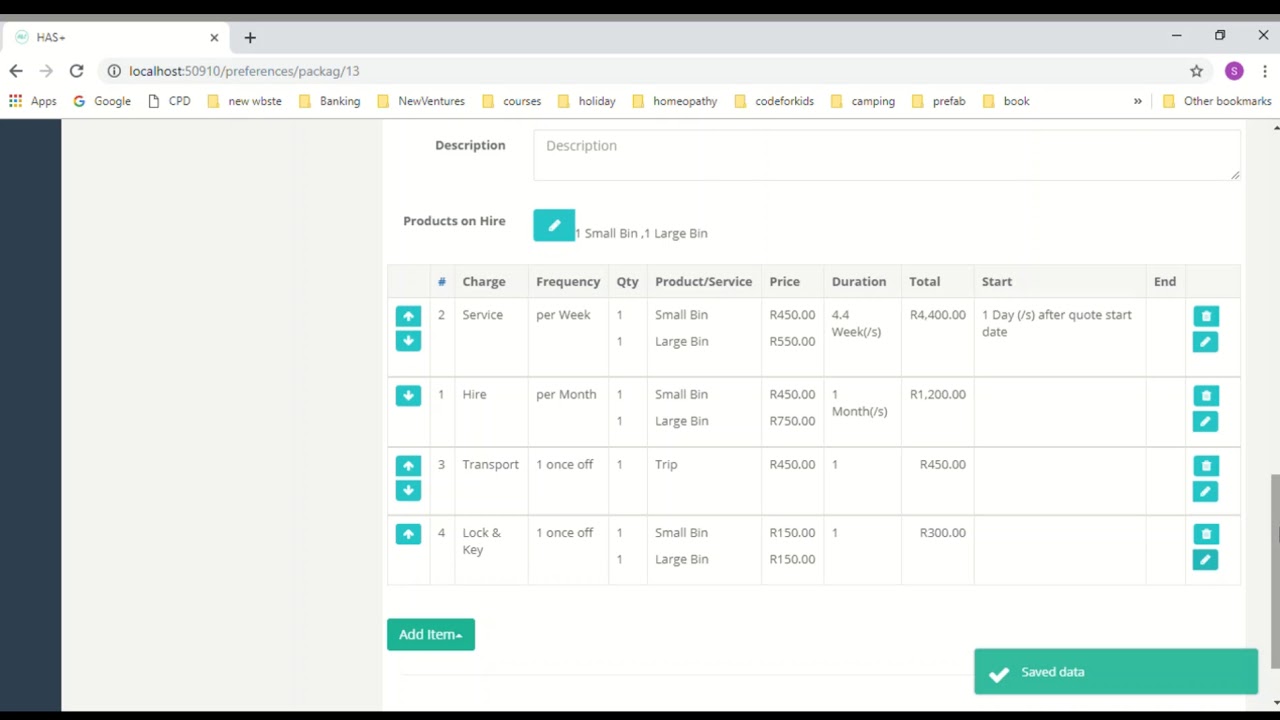 Customer Quotes Create - 10. Create Package from Quote