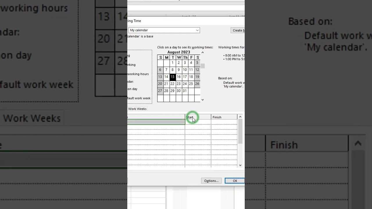 How to create a new calendar in MS Project Pro?  #msproject #oberemokii #microsoftproject