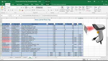 How to Create Shelf Price Labels List in Excel