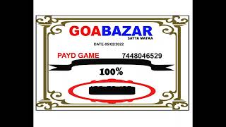 goabazar satta matka sure 100% pass game 5/2/22 screenshot 1