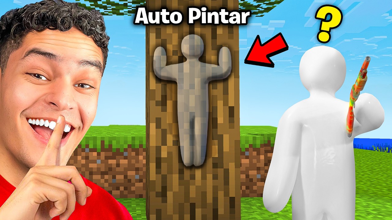 Usei HACK DE AUTO PINTAR pra ENGANAR Meus Amigos no Meccha Chameleon!
