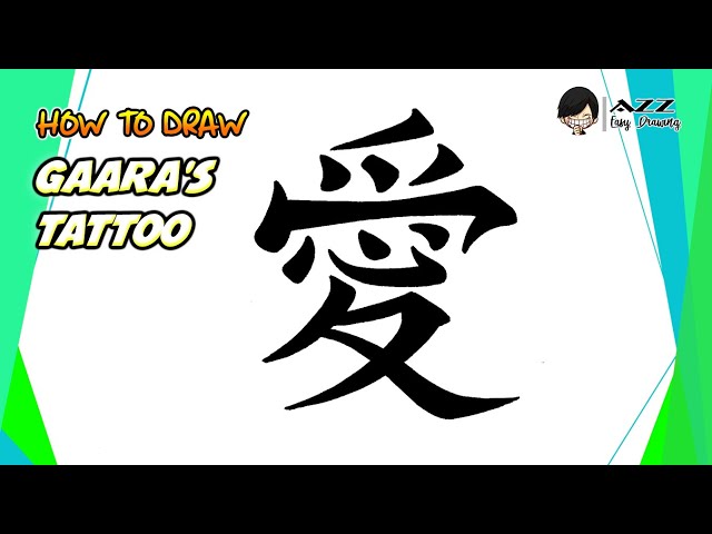 How to draw Gaara's Tattoo step by step 