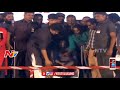 Pawan Kalyan Great Gesture Towards Handicapped Girl On Stage @  JFD Meeting