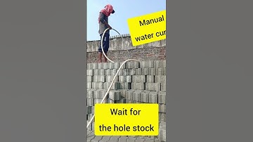 Paver block Water curing #paverblock #concreteblocks