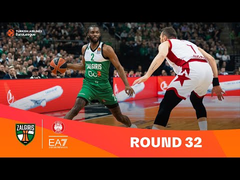 Zalgiris Kaunas-EA7 Emporio Armani Milan | Round 32 Highlights | 2023-24 Turkish Airlines EuroLeague