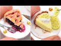 Diy realistic miniature cakes  polymer clay  strawberrypuffcake