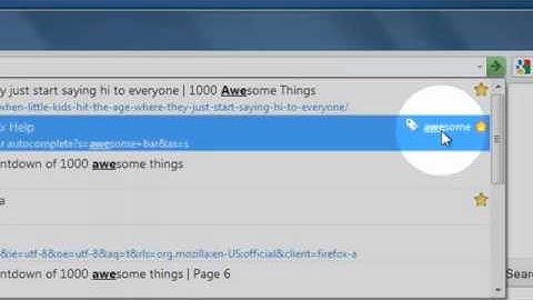 Firefox Awesome Bar