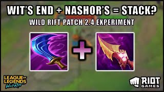 CAN YOU STACK WIT'S END AND NASHOR PASSIVE? - WILD RIFT PATCH 2.4 screenshot 5