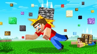 Surviving Minecraft, But With FALLING BLOCKS!
