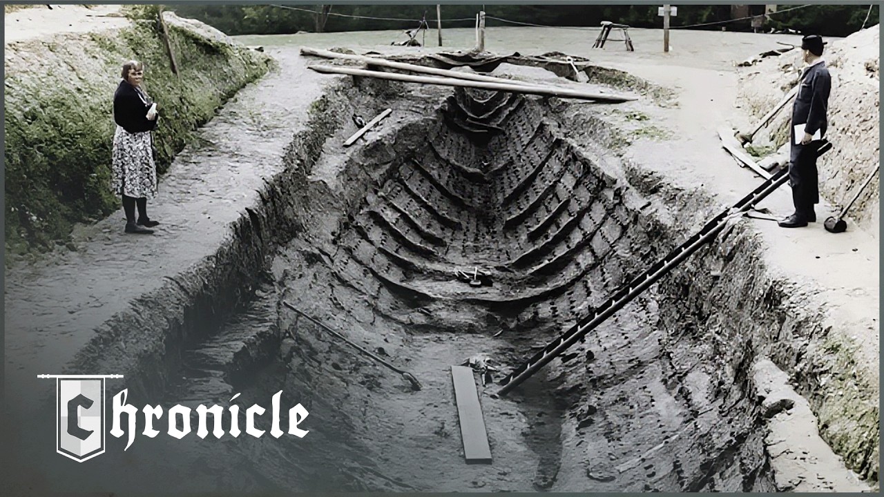 Documentary backdrop image for Archeologists Uncover A 1300-Year-Old Viking Ship Burial Hiding Human Remains (2025)