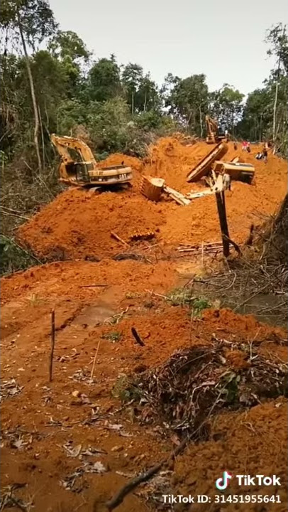 Excavator #KEREN #LUCU #TERBALIK