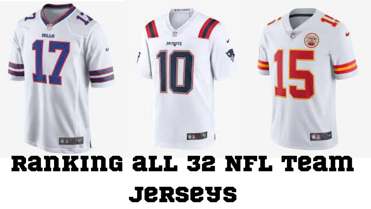 Ranking All 32 NFL Team Jerseys! YouTube