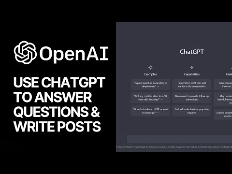 How To Use ChatGPT To Answer Your Questions Write Text Content For Your Blog? AI Guide ????