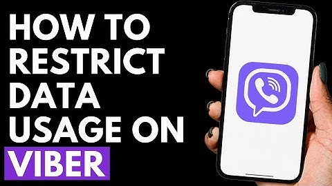 How To Restrict Data Usage On Viber | Viber Tutorial