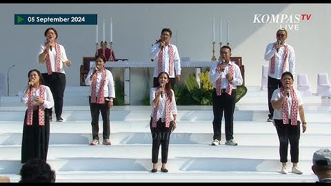 Doa dengan Nyanyian dari Taizé pada Misa Paus Fransiskus di GBK Jakarta