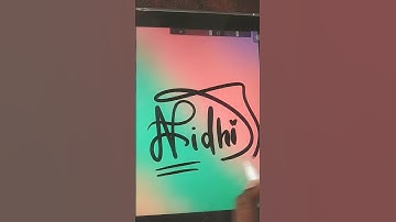 NIDHI name signature on procreate #procreate #art #trending  comment your names