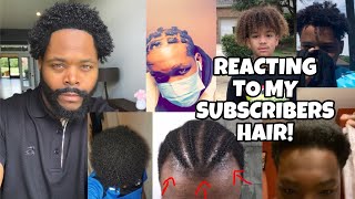 Reacting to my Subscriber Hair!!! My Subs Have the BEST HAIR??