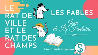 Apprendre le français avec les fables de La Fontaine - Le Rat 🐭 de ville 🚕et le Rat 🐭des champs🌾