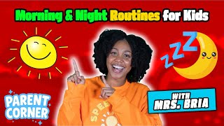 Full Parent Corner | Morning & Night Routines for Kids | Build Language with Activities with Mrs Bria Update