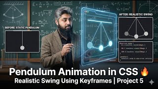 Pendulum Animation in CSS 🔥 | Realistic Swing Using Keyframes | Project 5