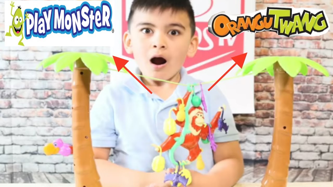 Keelans Toy Review - ORANGUTWANG BY PLAYMONSTER - Hang till you Twang!!Ok4kidstv