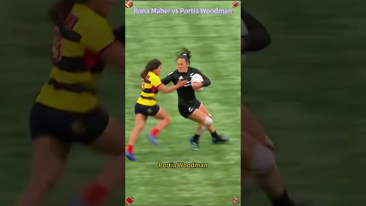 Ilona Maher vs Portia Woodman: Who’s the Real Rugby Queen?#rugbysevens #rugby #ilonamaher
