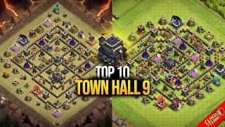 TOP 10! Town Hall 9 (TH9) Base Layout   Copy Link 2026 | Clash of Clans