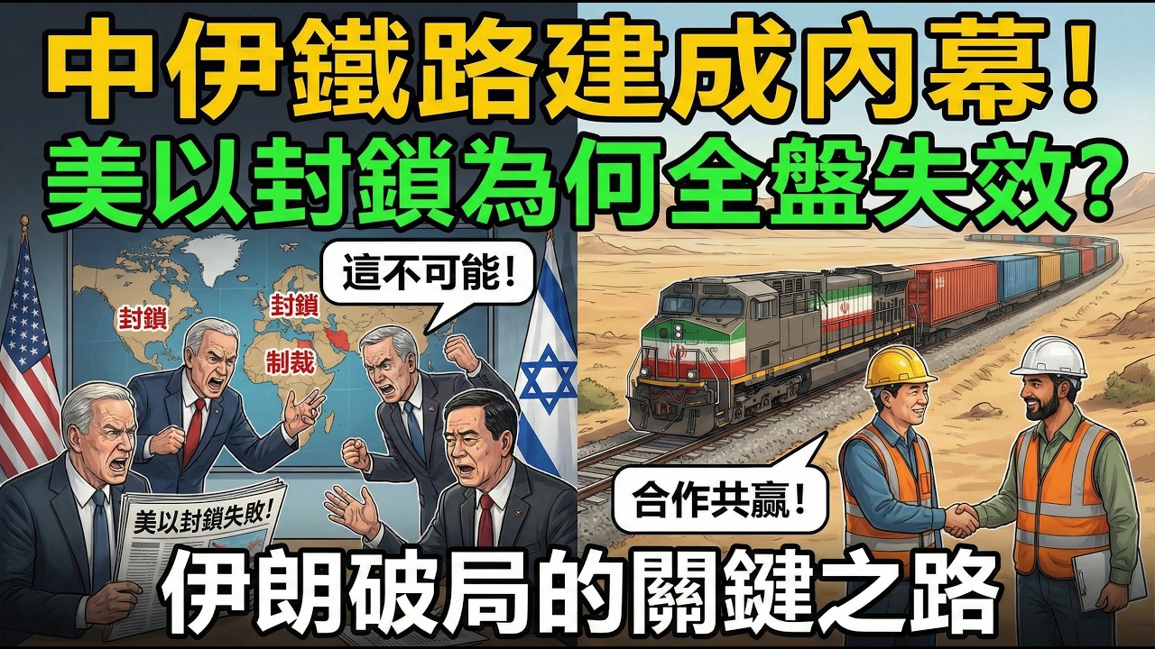 驚天佈局！中伊鐵路不是臨時救命線，是打破美國霸權的戰略之路！從紙面規劃到全線貫通，頂住無數陰招，這條路到底有多難？