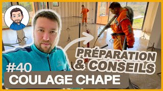 PRÉPARATION et COULAGE de la CHAPE liquide - Notre expérience avec Technisol