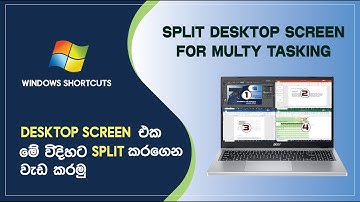 How to Split or Divide Windows Screen for Multitasking Tutorial