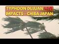 LIVE Typhoon DUJUAN Impacts Chiba Japan - 台風25号ライブ@千葉県