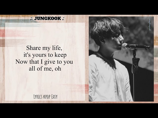 [BTS] JUNGKOOK .- 2U ( Easy Lyrics) [COVER] class=