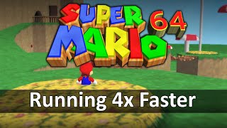 How I made Super Mario 64 run FOUR TIMES FASTER - SM64 Sapphire N64 compatible release