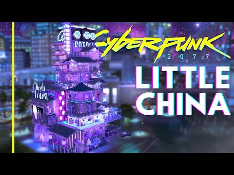 CYBERPUNK 2077 LITTLE CHINA | SKYSCRAPER | The Sims 4 Speed Build | NOCC