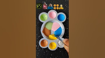 A minecraft movie vs Squid game2 guess the mixed color part161 #squidgame2 #aminecraftmovie #asmr