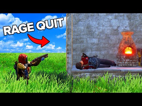 Griefing players until they quit in Rust...