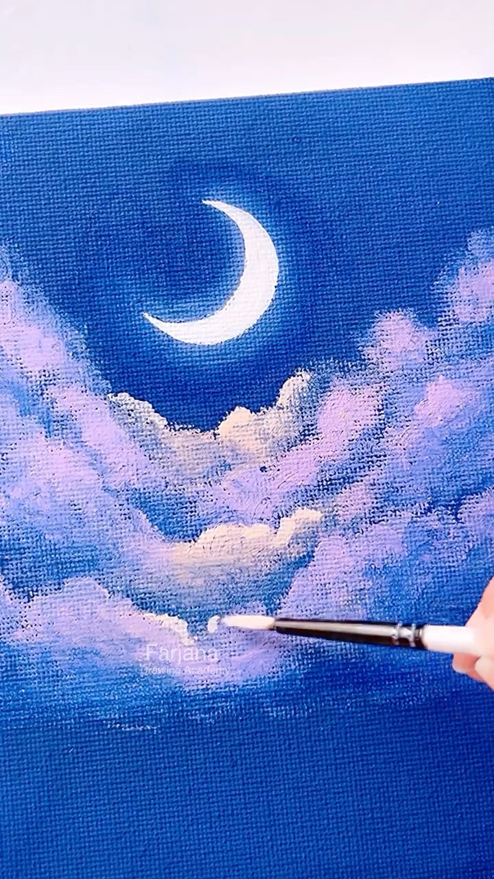 Easy scenery painting for beginners #painting #art #shorts