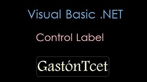 vb.net || Control Label