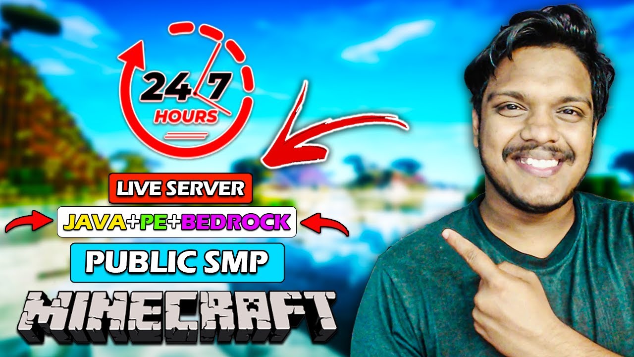 Minecraft Public SMP Live (24/7) | JAVA | POCKET EDITION | BEDROCK ...